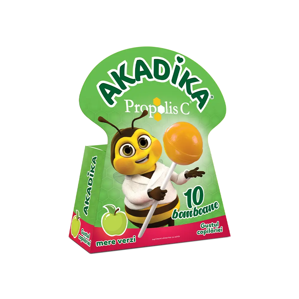AKADIKA Propolis C Mere Verzi - 10 bomboane