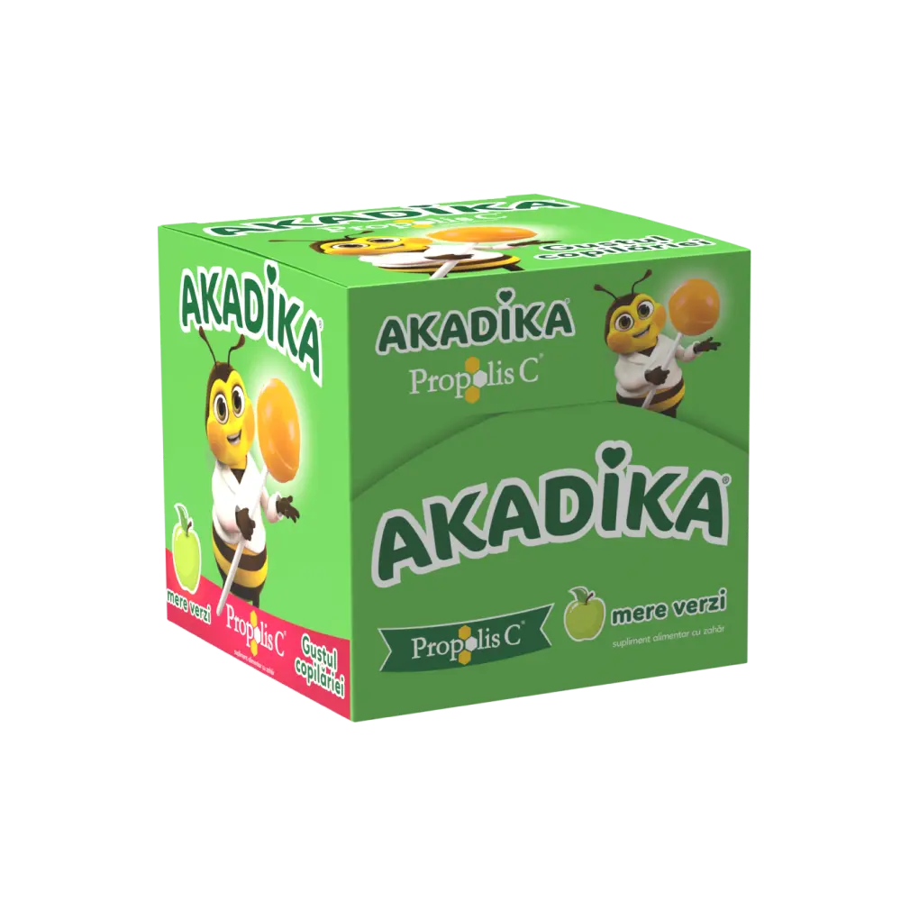 AKADIKA Propolis C Mere Verzi - 50 de bomboane